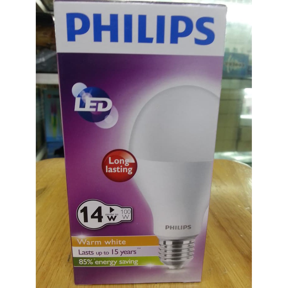 Lampu Philips LED 14W 14 Watt 14Watt 14 W WWL Warm White Kuning