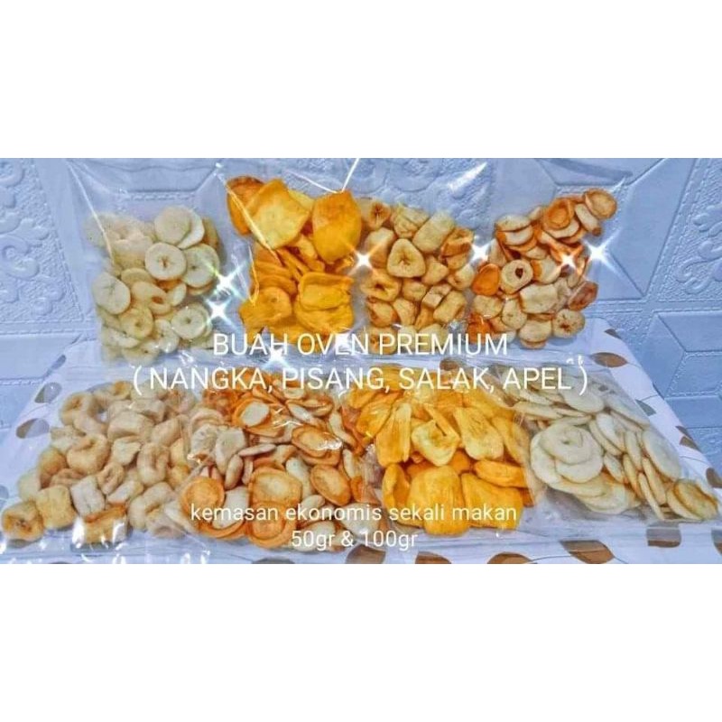 

KERIPIK BUAH OVEN (Nangka Salak Pisang Apel) 50g