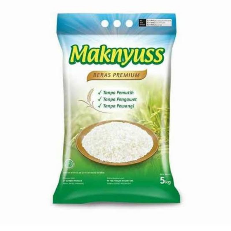 Beras anak raja premium 5 kg/ beras premium gentong rejeki 5 kg/ beras rojolele weni asih 5 kg/beras maknyus premium 5kg/beras sedap wangi 5kg