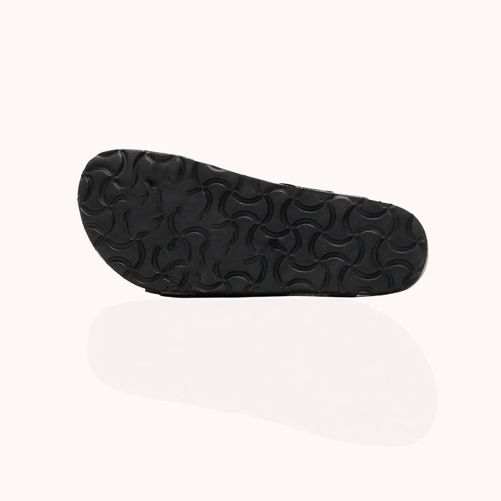 JEDDI [PYBS 201] Sandal Pria Wanita Selop Puyuh Sandal Kasual Kulit Sandal Selop Velcro Ban 2 Sendal Birken