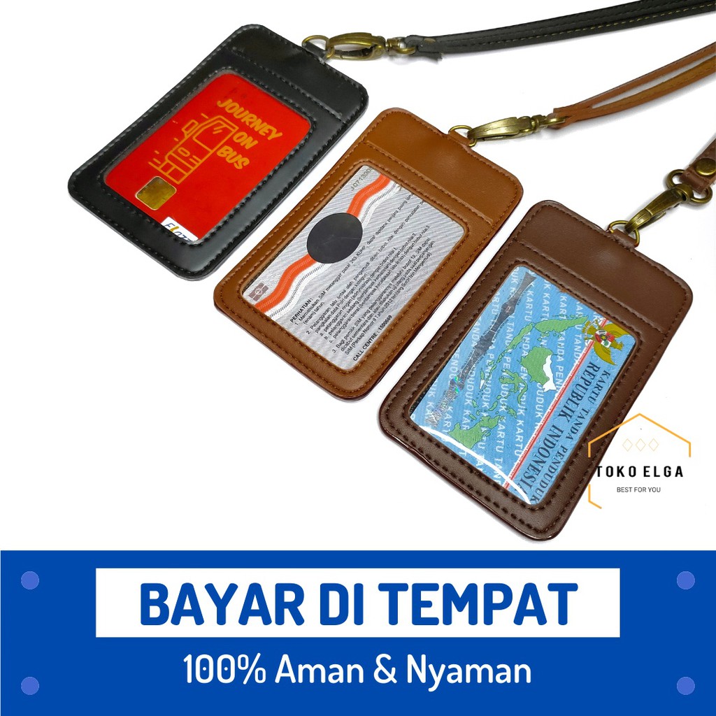 

Terlaris ✨ - Id Card Kulit Name Tag Kulit Card Holder Termurah3.1.23