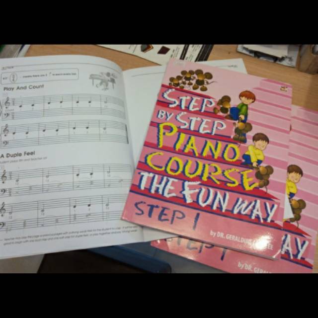 PROMO Step by Step the Fun Way book 1,2,3,4 piano buku musik buku piano anak