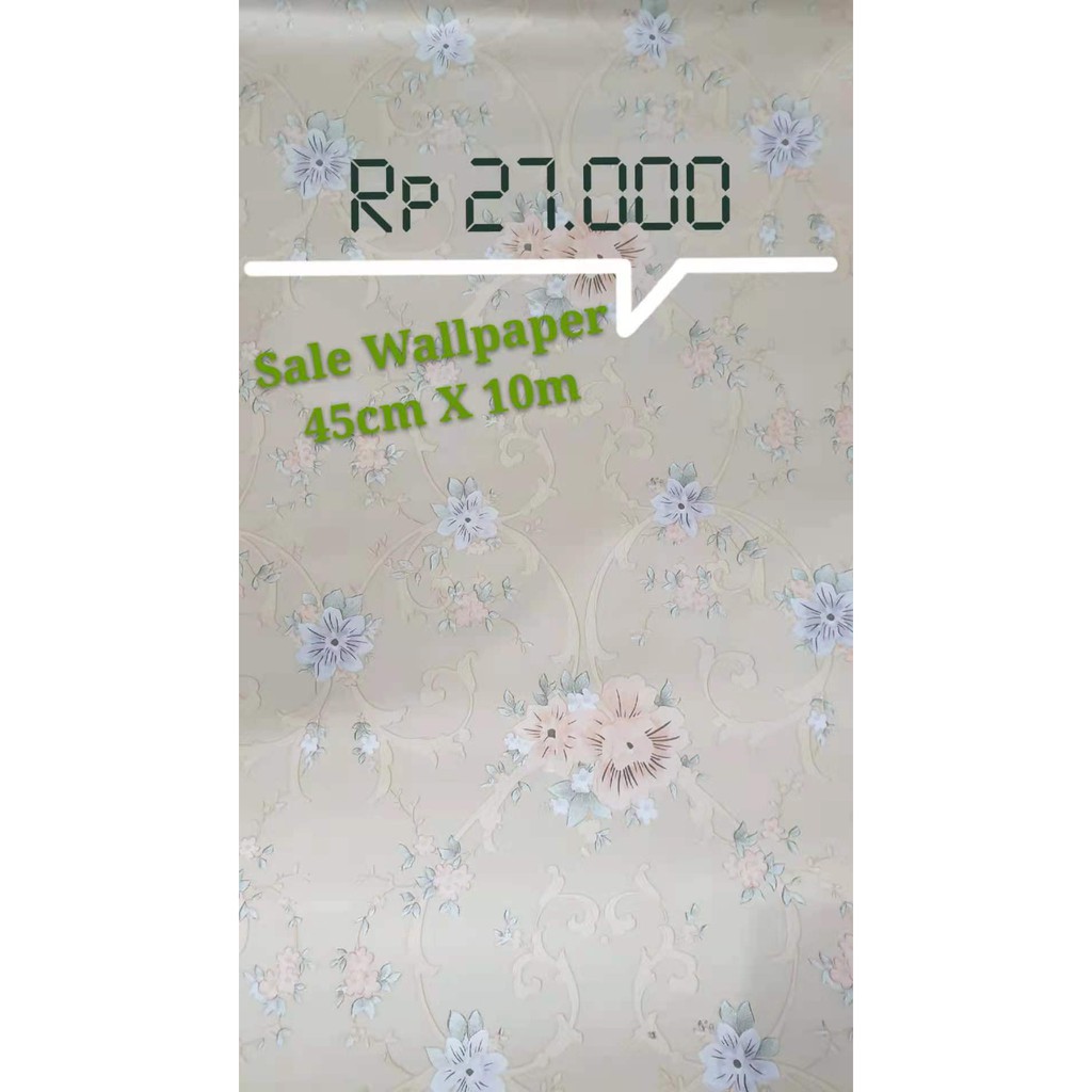 Wallpaper Sticker Dinding Motif Bunga Hlw-162