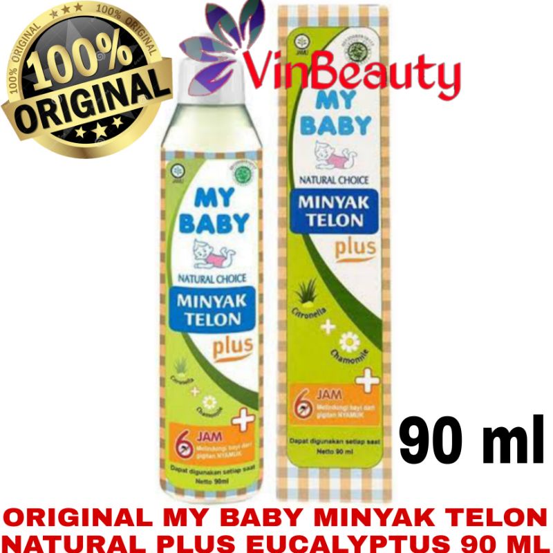 MY BABY MINYAK TELON NATURAL PLUS EUCALYPTUS 90 ML / MINYAK BAYI / MINYAK ANGIN