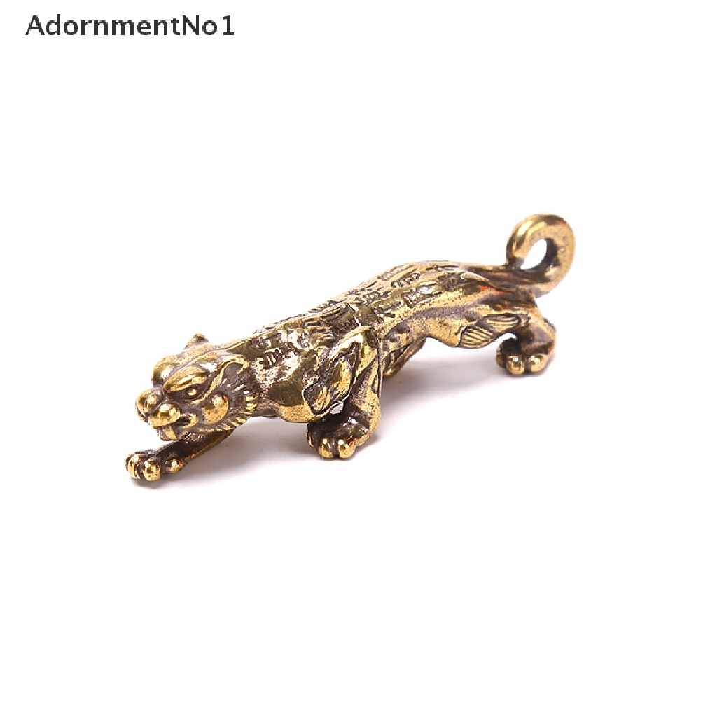 [AdornmentNo1] Retro Brass Tiger Amulet Animal Charms Pendants Tigers Keychains Decoration [new]