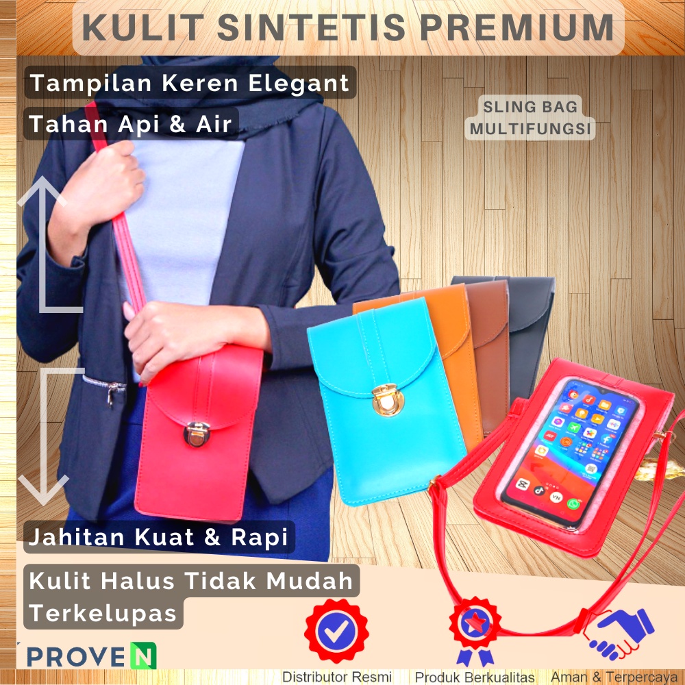 Tas Selempang Multifungsi Slingbag Wanita Trendy Untuk Hp Sophia 0L14 Kulit PU Kualitas Premium Tas Slempang Wanita Kulit Waistbag Tas HP Selempang Multifungsi For Smartphone