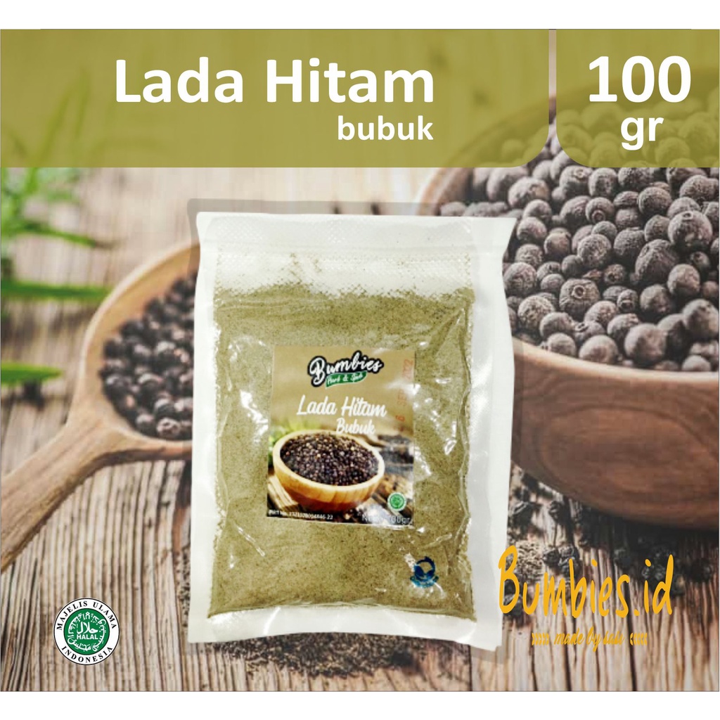 Lada Hitam Bubuk 100gram 𝘽𝙪𝙢𝙗𝙞𝙚𝙨 𝙋𝙧𝙤𝙙𝙪𝙘𝙩 | Ground Black Papper | Rempah rempah Bumbu Dapur