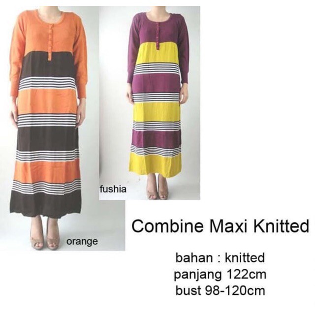 Combine maxi knitted dress
