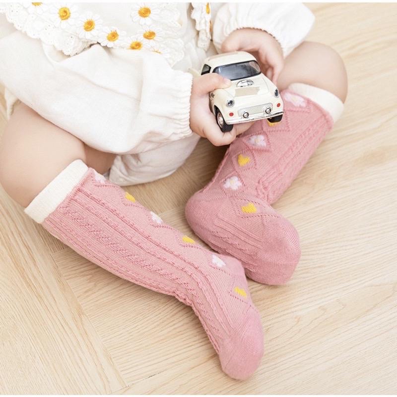 Kaos kaki Korean Style Anak Mid Panjang Flower Love