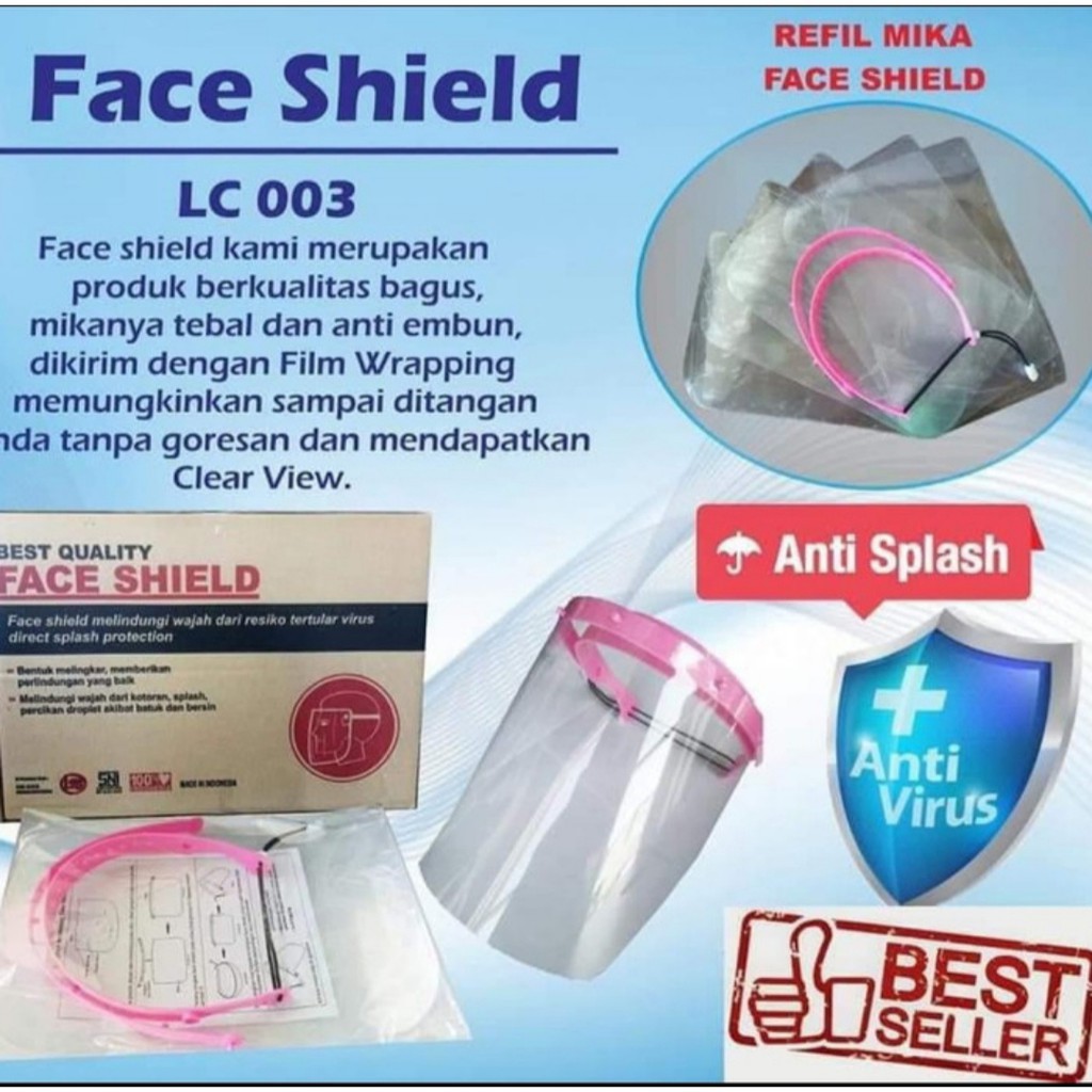 [PA] FACE SHIELD PELINDUNG WAJAH  Premium APD Mask Masker Wajah Anti Droplet Dry / SS065