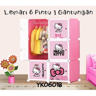  LEMARI  6  Pintu  1 gantungan baju  Magic Wardrobe Lemari  Baju  