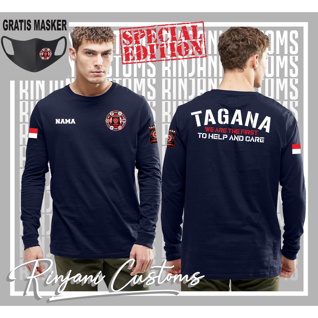 KAOS TAGANA INDONESIA - KAOS TARUNA SIAGA BENCANA - KAOS TAGANA TERBARU SPECIAL EDITION GRATIS NAMA 