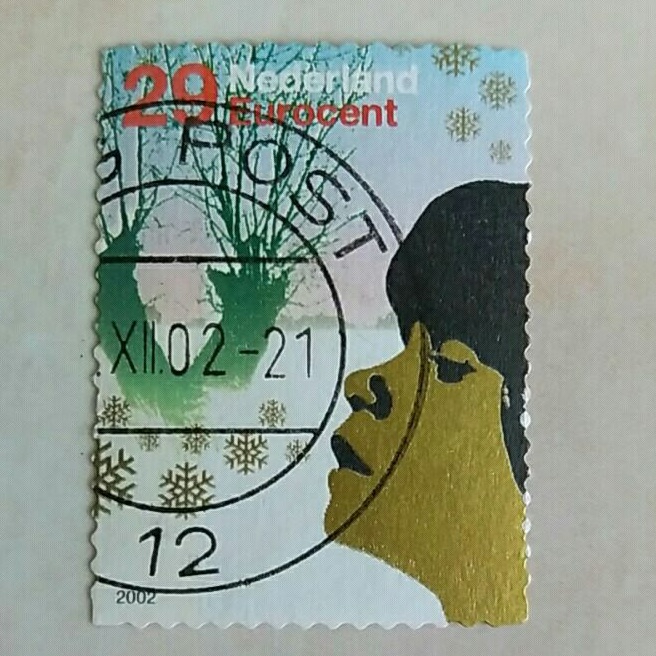 

(AA) Perangko Belanda December Stamps 2002 - Willow Tree and Profile of Child Facing Left 29 eurocents Used