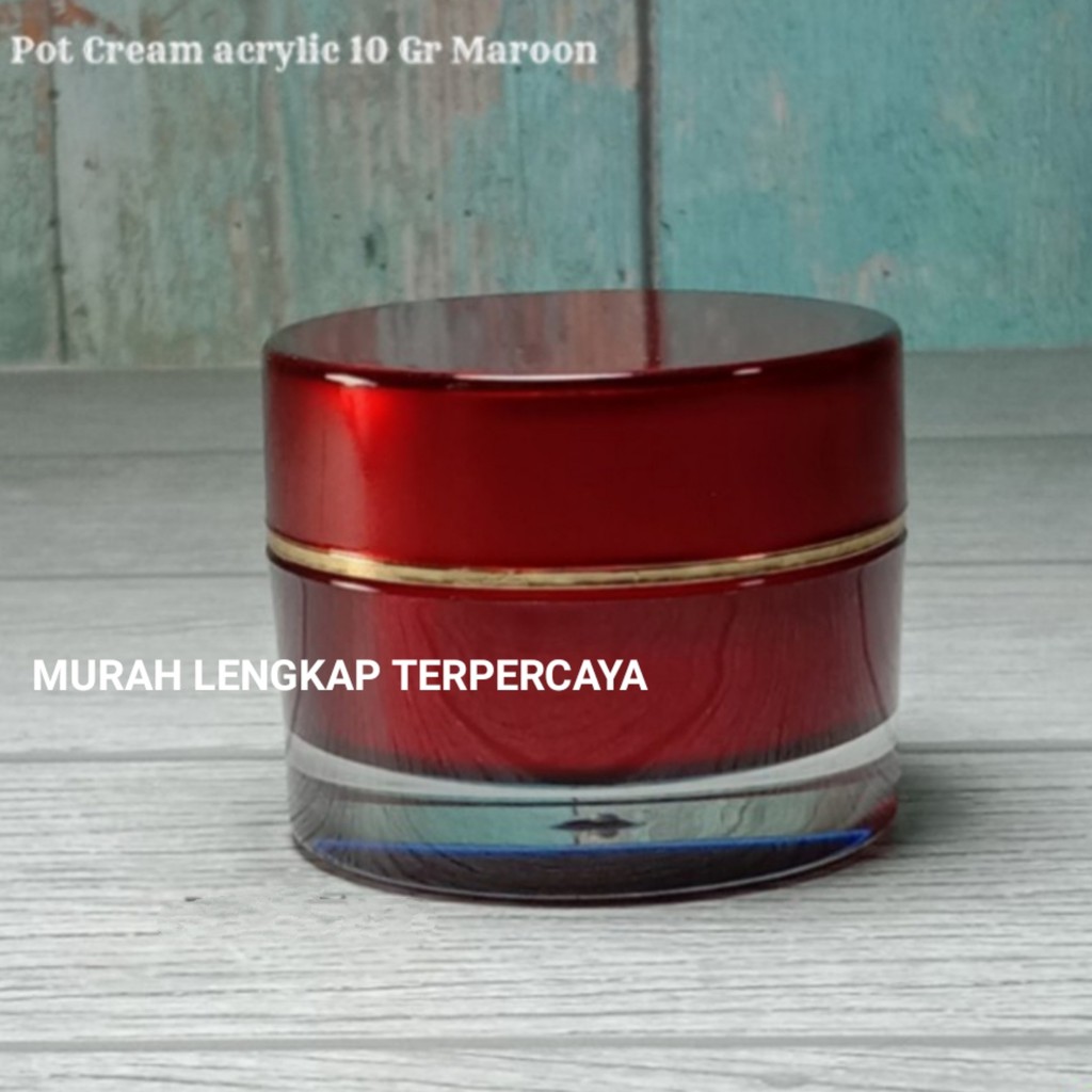 POT CREAM ACRYLIC 10GR / POT ACRILYC 10GR MERAH MAROON