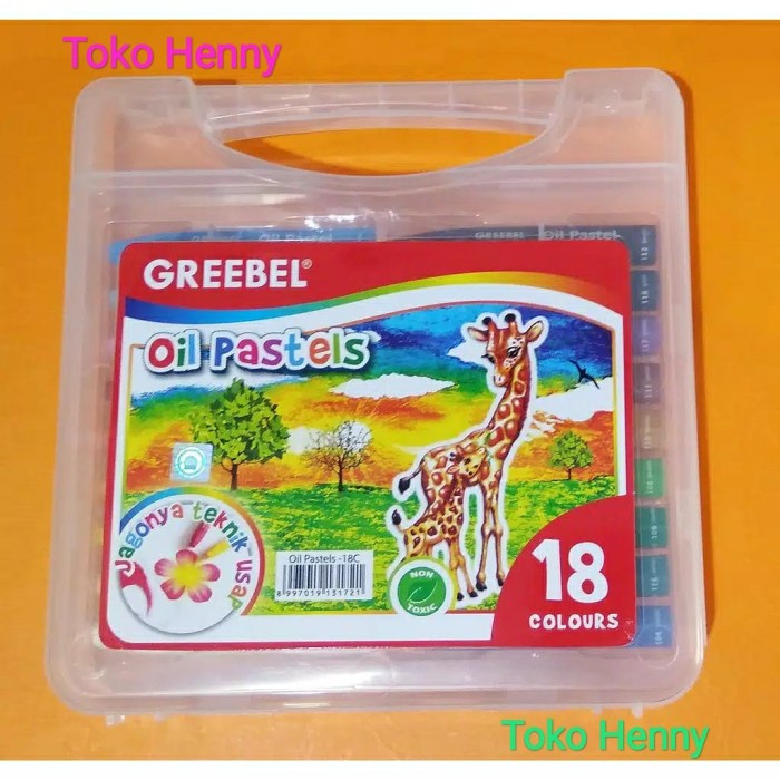 

PASTEL-DRY-OIL- CRAYON GREEBEL OIL PASTELS ISI 18 WARNA -OIL-DRY-PASTEL.