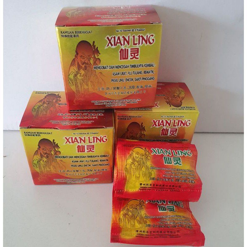 Jual XIAN LING Kapsul Original 12 Sachet 24 Kapsul | Shopee Indonesia