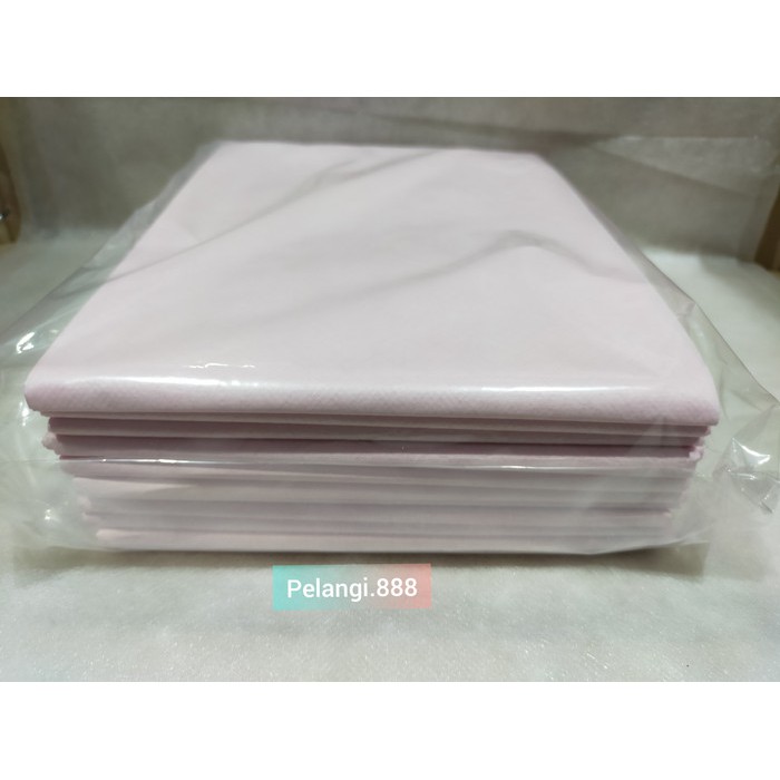 Disposable bed sheet Anti Air &amp; Minyak uk. 80cm x 180cm Alas sprei Hotel Rumah Sakit salon Reflexi