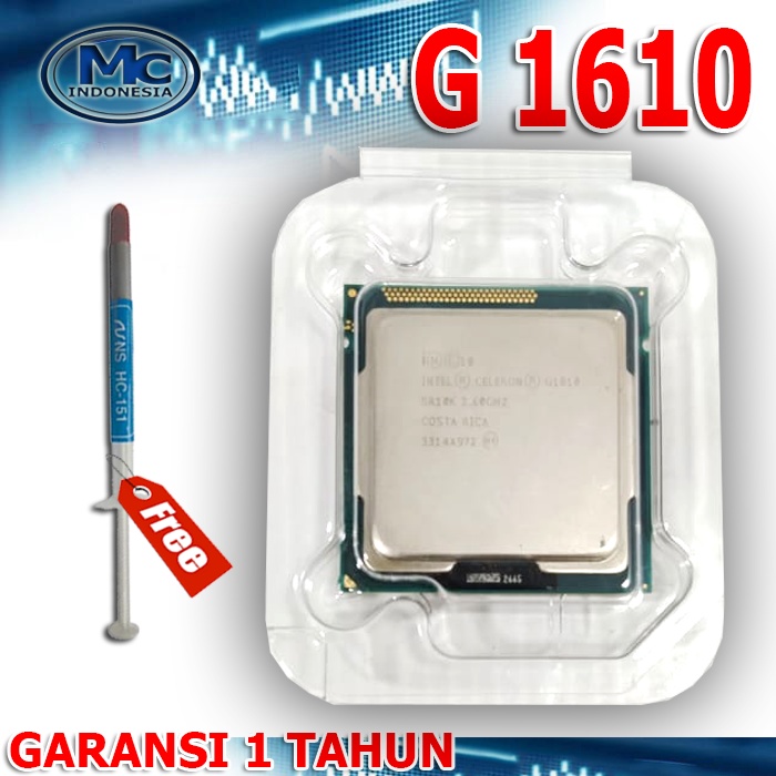 Intel celeron G1610 ivybridge Dualcore 2.6Ghz