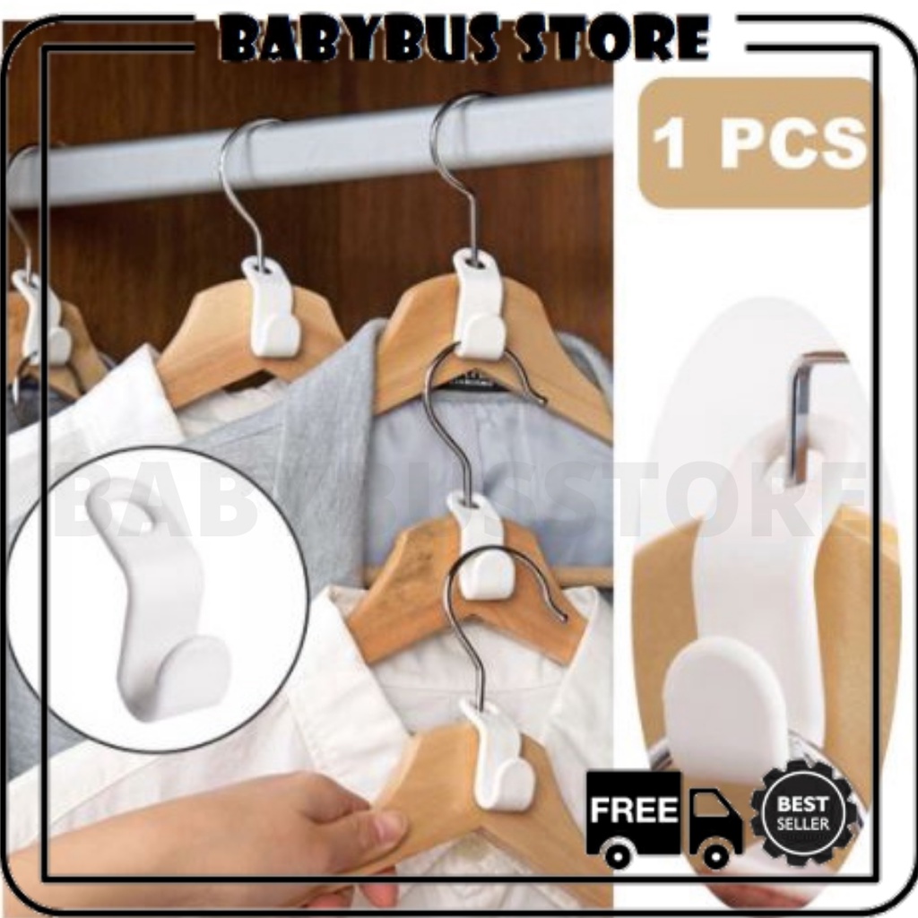 BBS SS22 Pengait Sambungan / Hanger Gantungan Baju pakaian / Hook Kait Plastik / Clothes Hanger Connector Hooks