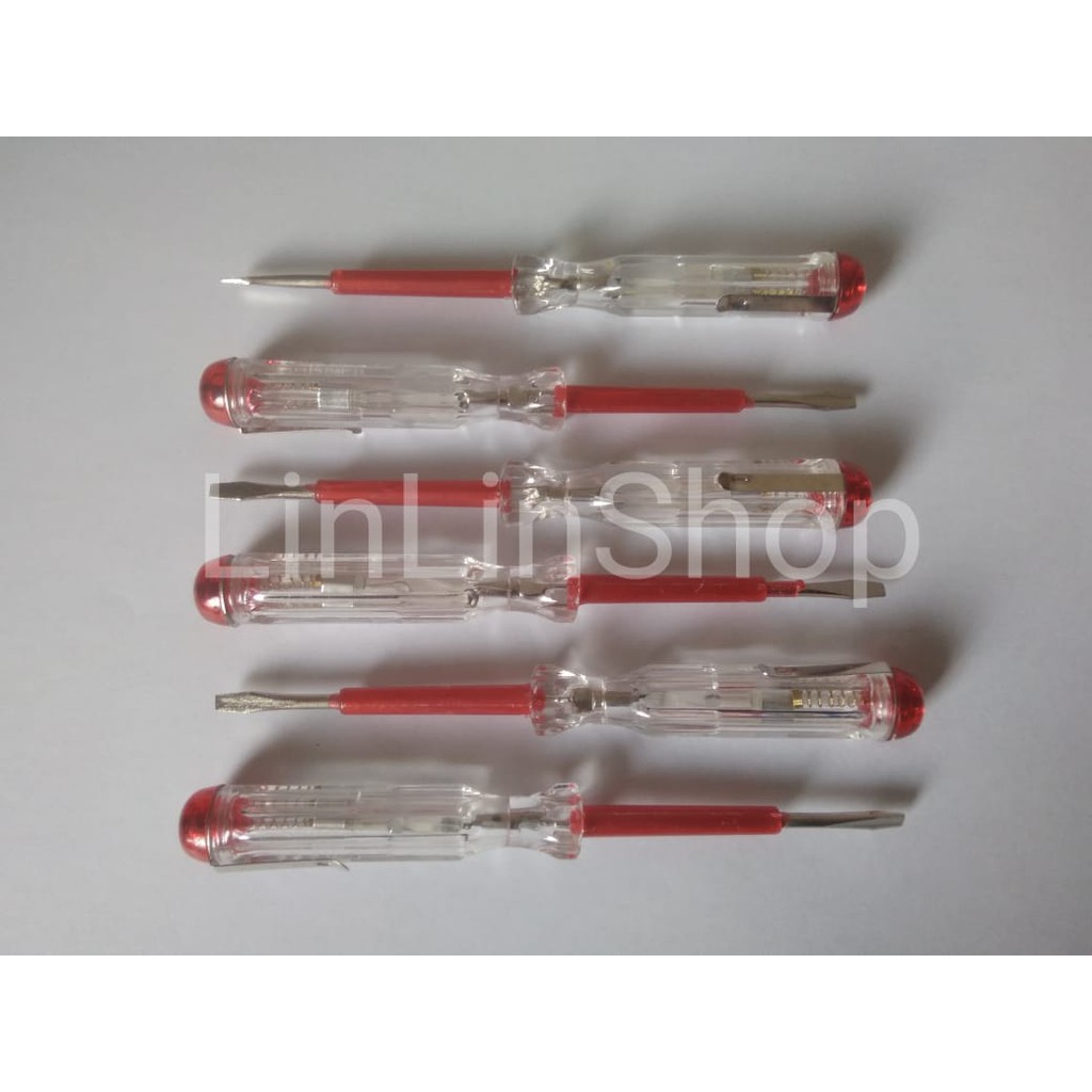 Obeng Tespen Merah 1 PACK isi 20 Pcs