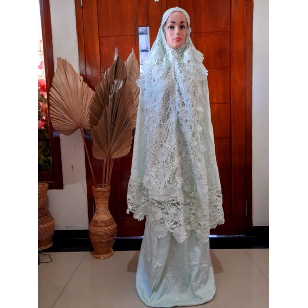 mukena cantik/mukena mahar/mukena mewah/mukena prada