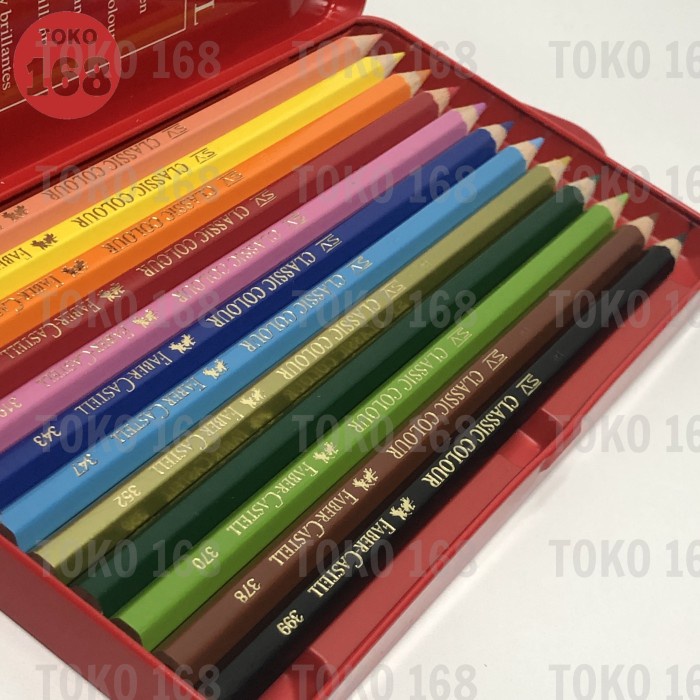 

Gilaa!!! Faber Castell Pensil Warna/ Color Pencil 12 Warna Tin Case (Set) Hot Sale