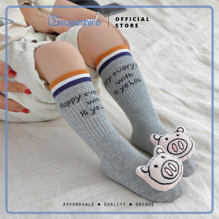 Kaos Kaki Bayi / Balita panjang Lucu Knit import Premium 3D Boneka