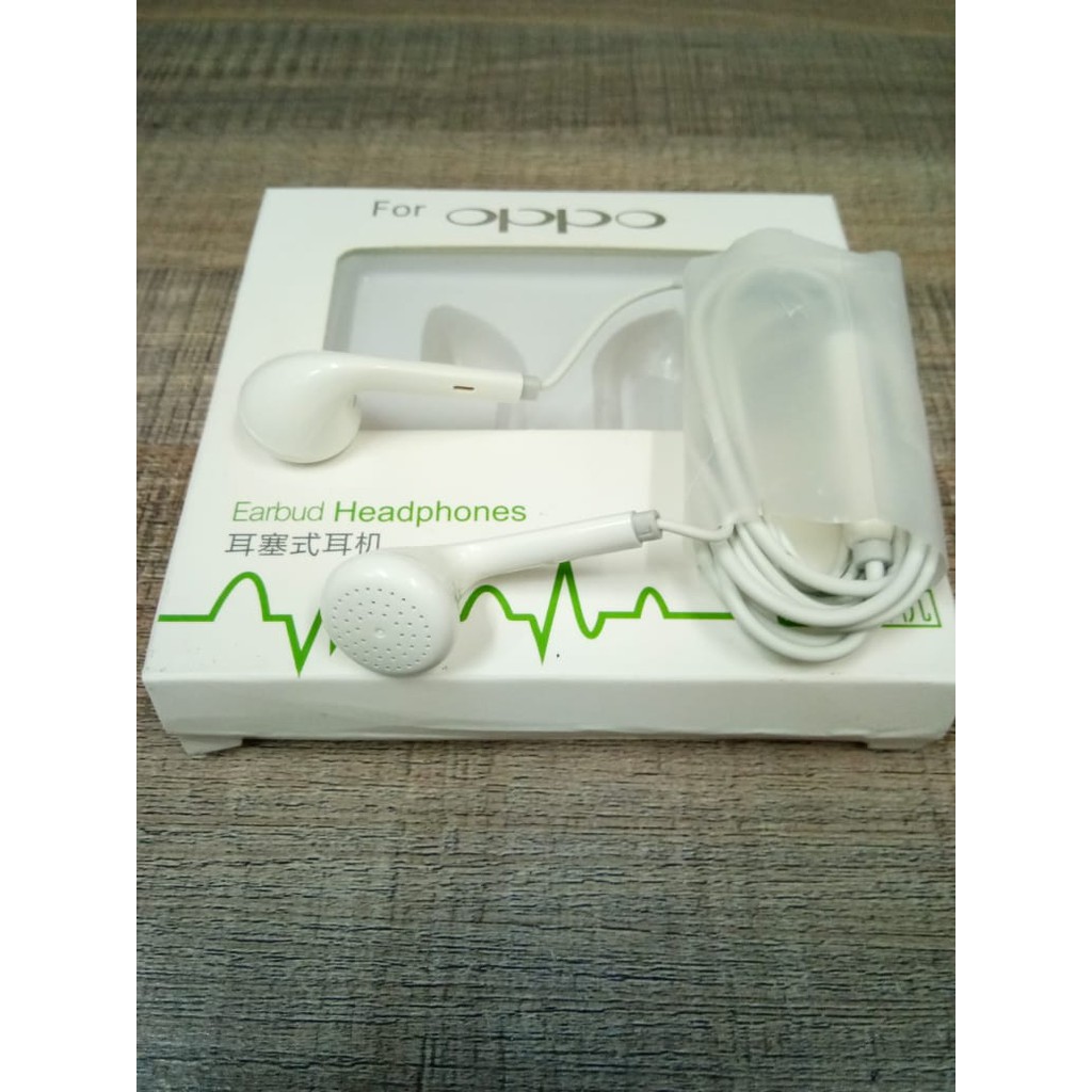 Earphone Handsfree Headset ORI OEM Mega Bass Handset OPPO VIVO non karet
