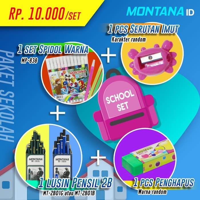 

Free Ongkir 10.000 RUPIAH SAJA !! Pensil 2B + Spidol MP-838 + Serutan+ Penghapus Terlaris