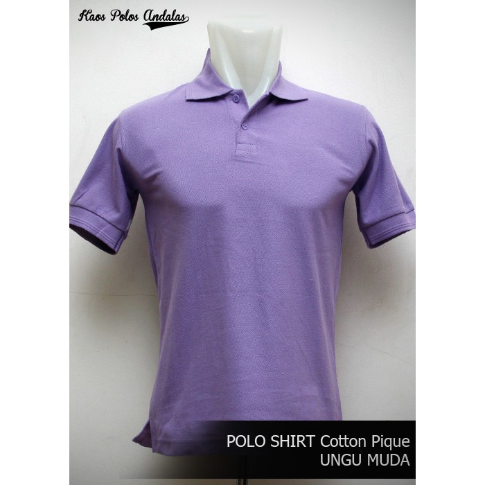 lavender polo shirt