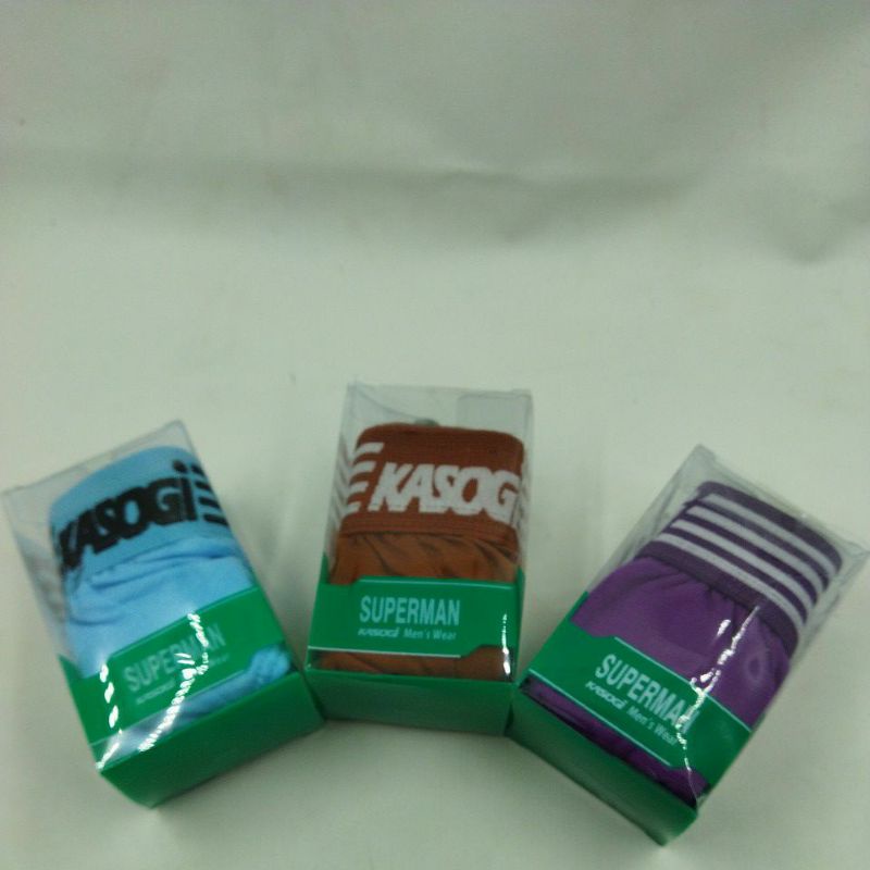 1pcs Celana Dalam Pria Kasogi Katun Lembut Size M L XL -Alexagrosir-