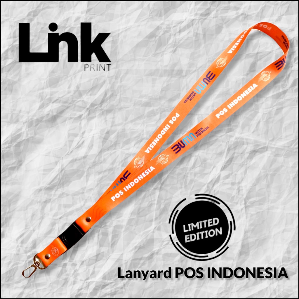 

Tali Id Card Lanyard Pos Indonesia Bumn Pos Pay Pos Aja Satuan