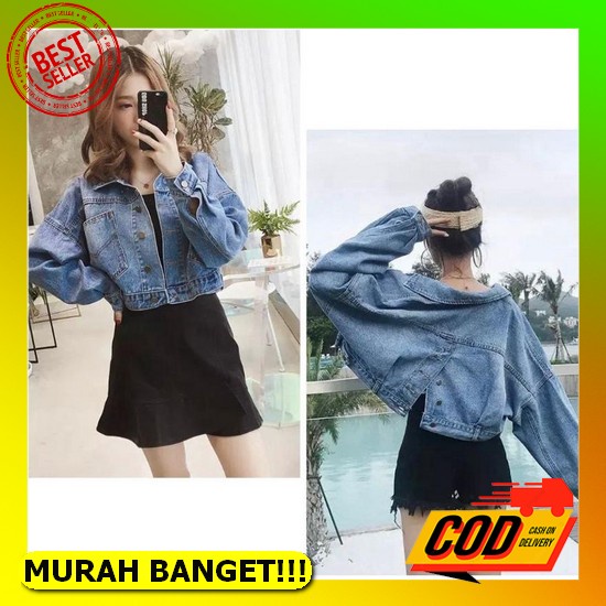 Jaket Jeans Wanita Crop Import Jins Wanita Jacket Jens Kekinian Cewek Terbaru Jket Jen Levis Termura