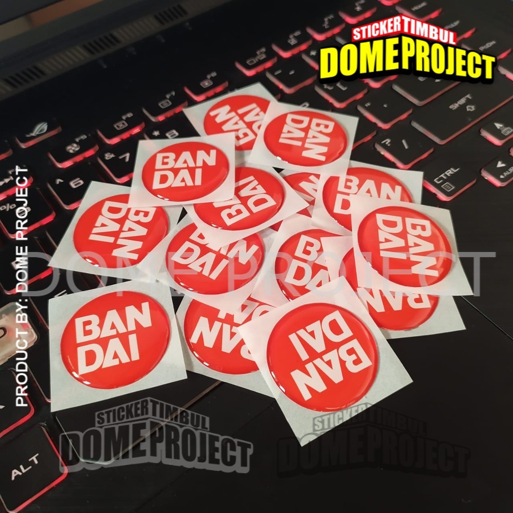 STIKER MOTOR EMBLEM 3D LOGO BANDAI KALIPER REM AKSESORIS YAMAHA HONDA SUZUZI KAWASAKI AESTHETIC KEREN