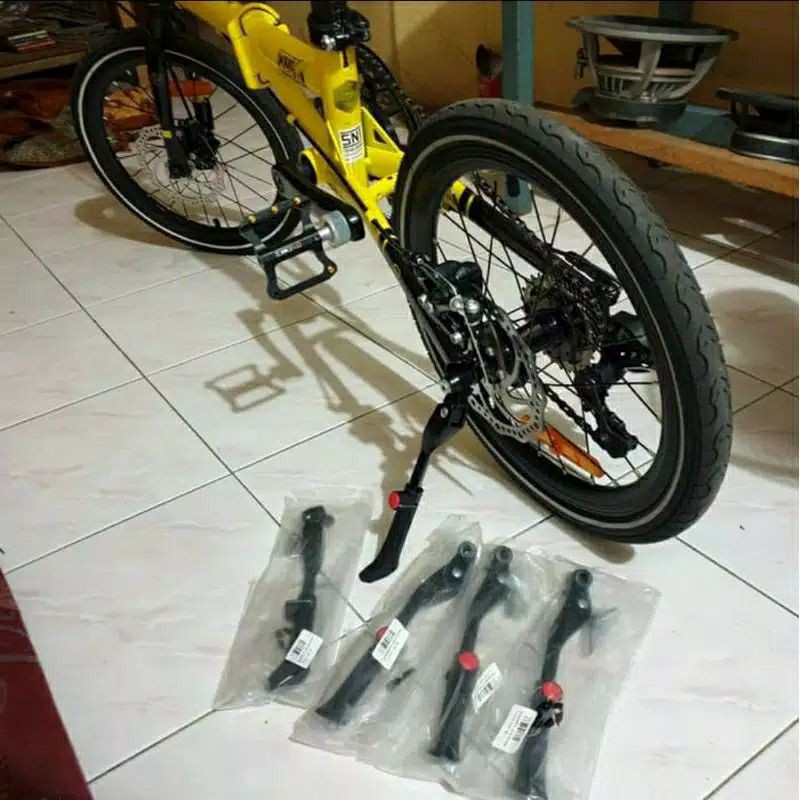Standar Kickstand Sepeda Lipat QR Adjustable 16 Inch Element Troy Fnhon Gust Rubick Gas Pacific Dart