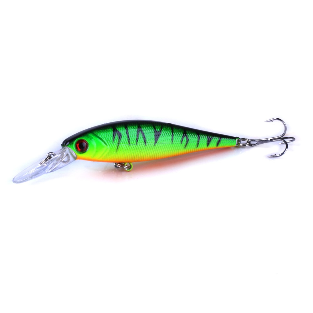 Hengjia 5pcs / Set Umpan Pancing Tiruan Bentuk Ikan Kecil Warna Hijau