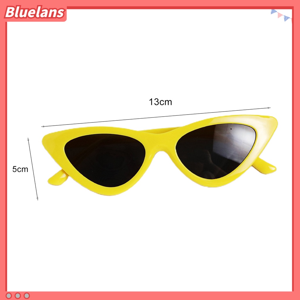 Bluelans Retro Funny Unisex Anti Sun Narrow Cats Eye Plastic Frame Sunglasses Eyewear