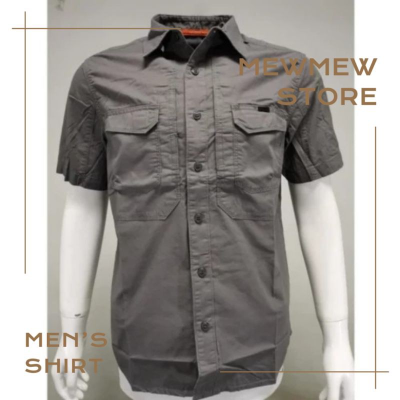 Kemeja Pria Tactical Lengan Pendek Slimfit MGEE TRAVIS C023