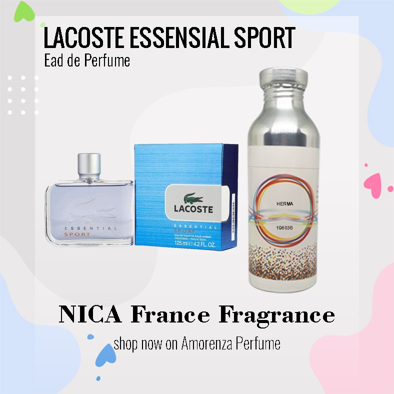 BIBIT PARFUM MURNI LACOSTE ESSENTIAL SPORT - ESSE SPORT NICA FRAGRANCE 250 ML SEGEL PABRIK