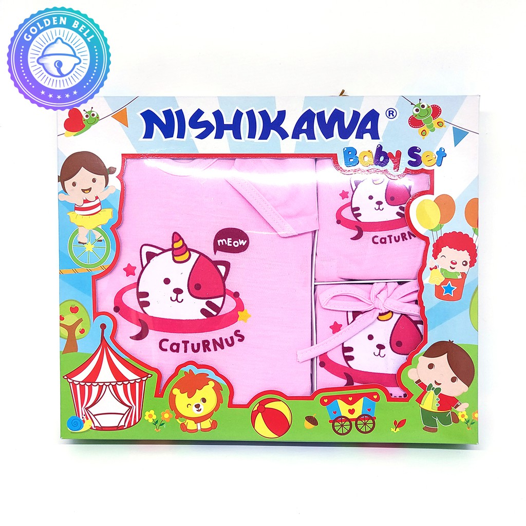 Paket Kado Hadiah Lahiran Baju Set Bayi Baby Gift Set Nishikawa Pink