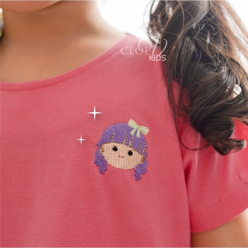 CLOEVKIDS - Mermaid Dress Casual Anak Pakaian Harian Cantik Terusan Lengan Pendek Cewek Anggun