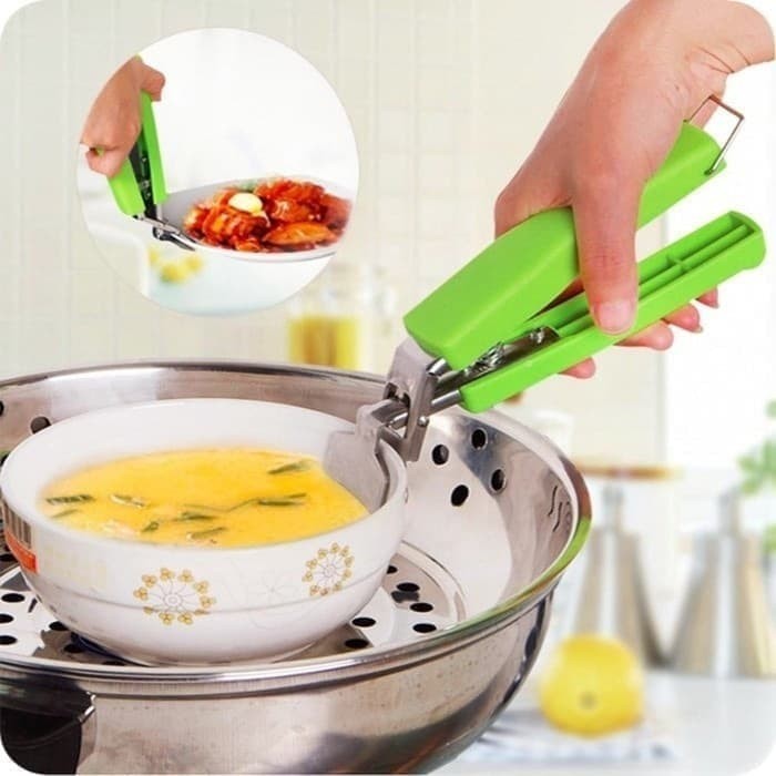 penjepit mangkok piring anti panas praktis alat pencapit hot plate