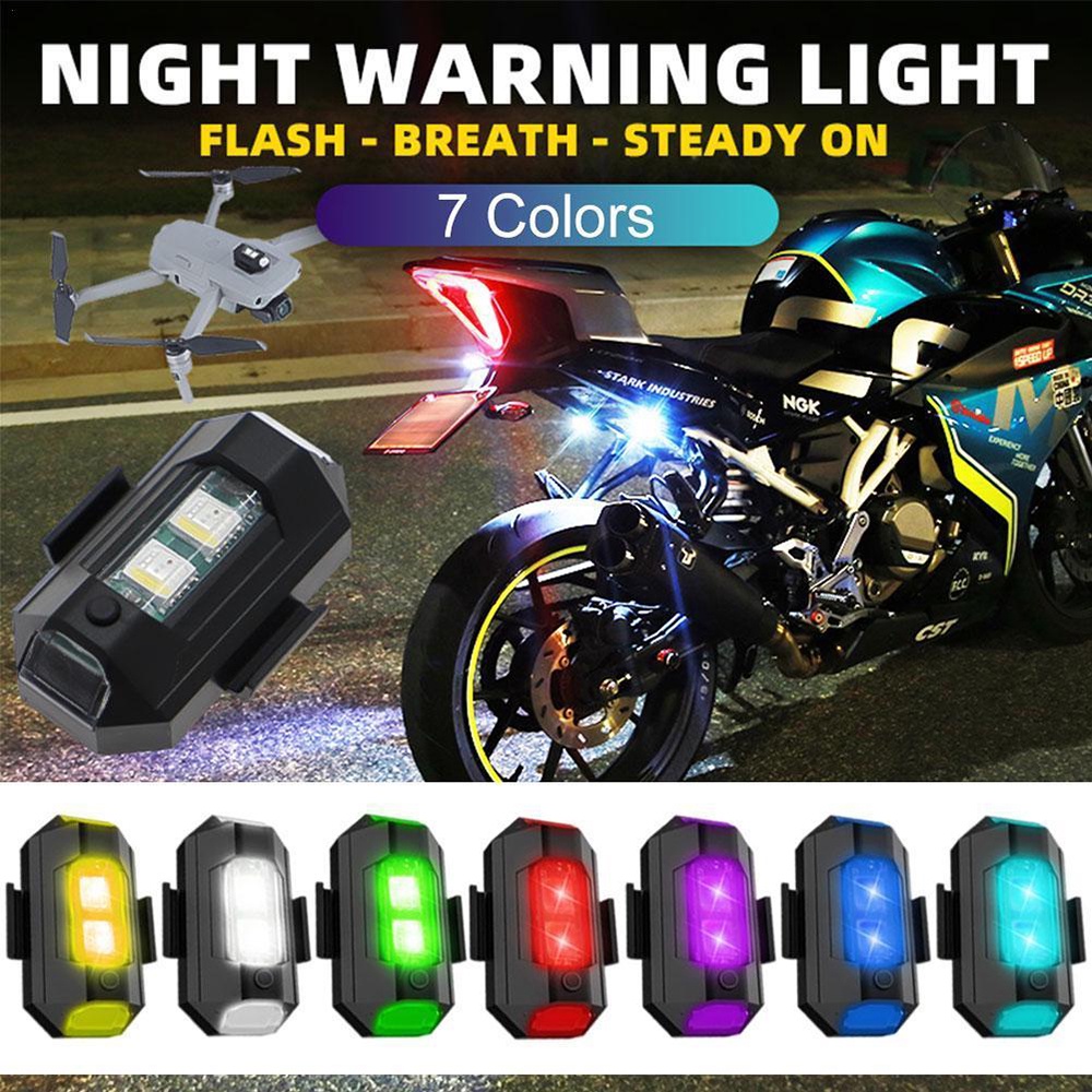 Lampu Belakang LED 7 Warna Anti Tabrakan Untuk Motor