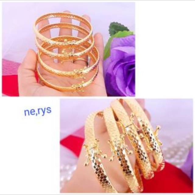 Gelang shogun gold, awet,Harga untuk 1biji