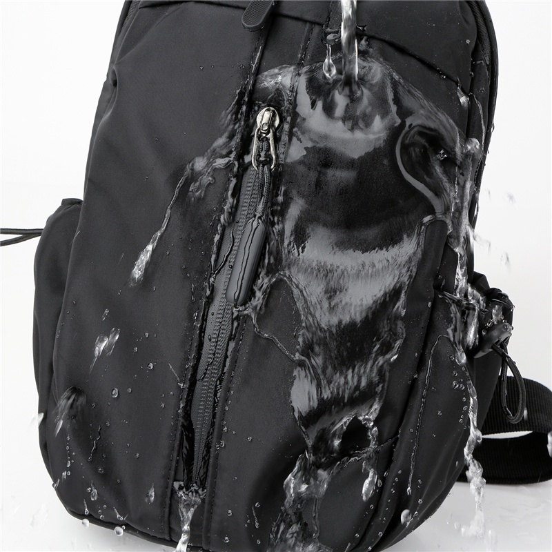 PROMO!! Uphike Tas Selempang Pria USB Charge Waterproof Anti Air Tas Slempang Polos Fashion Tas Dada Tas Bahu Kasual TS714