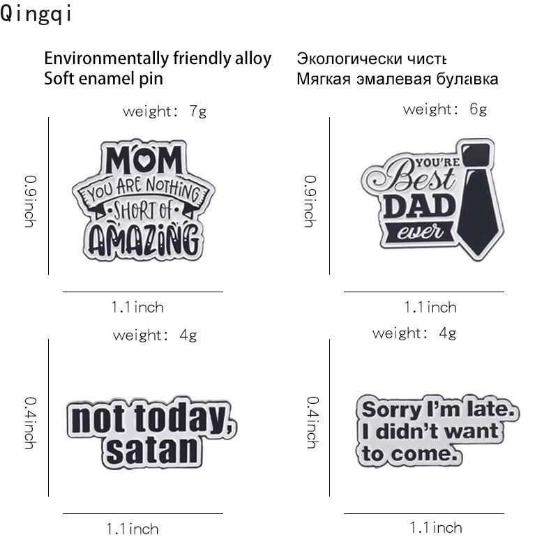 Pin Bros Enamel Desain Quote You 'Re Best Dad Ever Bahan Metal Untuk Hadiah