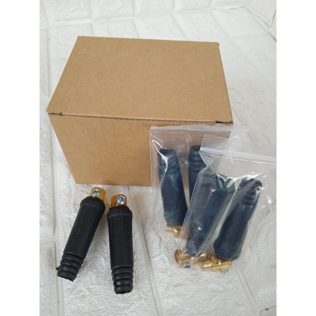 Kabel Konektor Connector Las 10-25 mm Male Cowo Soket Las