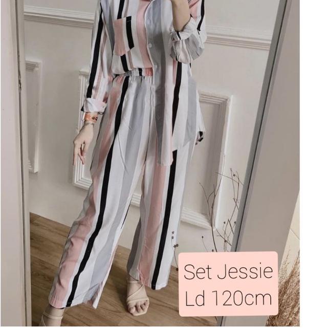 『Hyper Mall HR6』 One set Jumbo LD120 / Setelan Rayon Jumbo / Setelan Wanita Jumbo / tunik Jumbo / St