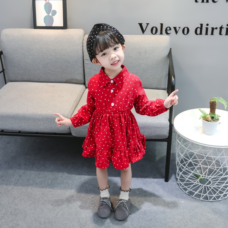 Meonky Official Shop Baju anak Cewek /Kualitas Import /Motif Polkadotte Love Heart To heart/ 100 % Premium Cocok Untuk Usia 3 Sampai 4 tahun (G - 8)-4