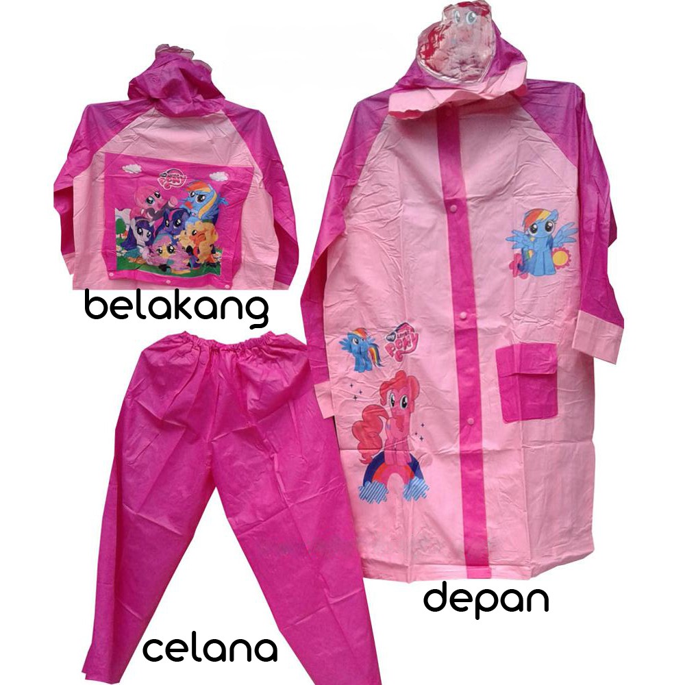 Jas Hujan Anak Karakter Jaket Celana